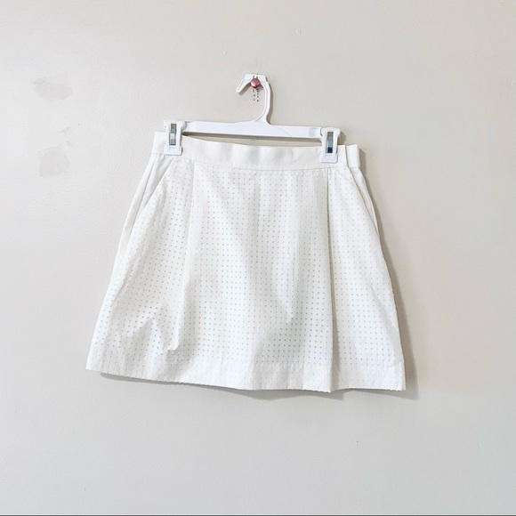 Kate Spade Pockets & Pleats Skirt White Mini size 6 - Picture 3 of 9